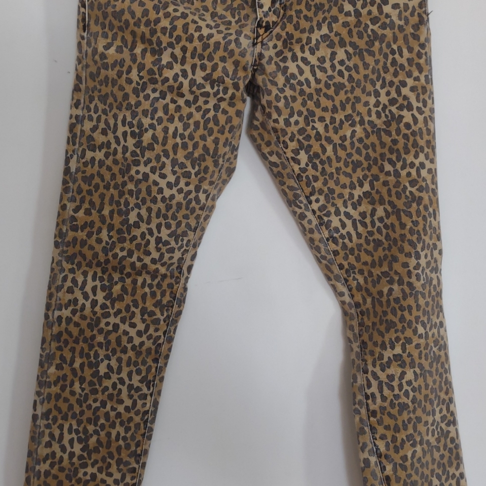 Genuine Volcum jeans, super stoned skinny, animal print size 7